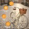Wicker Front Cargo Bike Basket - Perfect for Riders of All Ages and Genders - for Beach Cruiser, Stationary Bike, E-bike, or Road Bike with Stylish Faux Leather Straps